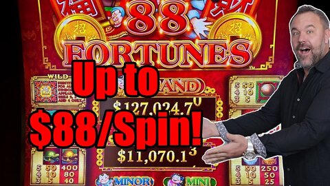 88 Fortunes - Up to $88/Spin - Jackpot Hand Pay - Potawatomi!