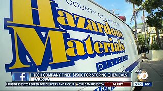 San Diego company fined for storing hazardous chemicals