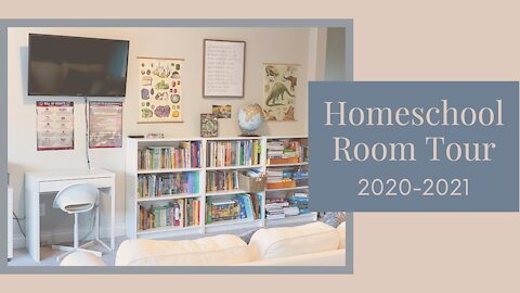 HOMESCHOOL ROOM TOUR// SIMPLE & MINIMAL ROOM DECOR// 2020-21 SCHOOL YEAR// 1ST, 3RD, 5TH GRADE