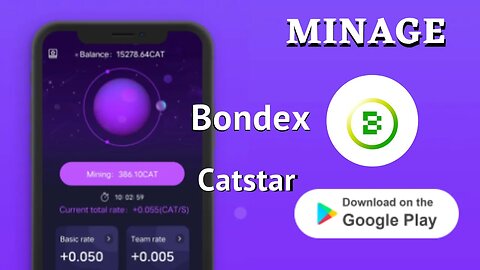 Projet Crypto Catstar Bondex Minage Trading Cat
