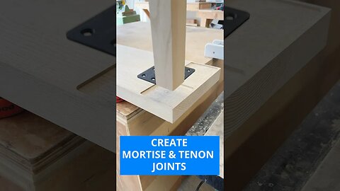 Create Shallow Mortise & Tenon Joints #shorts #amazing #woodworking