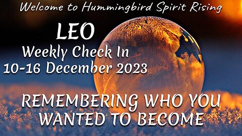 LEO Weekly Check In 10-16 December 2023 - REMEMBERING WHO YOU WANTED TO BECOME
