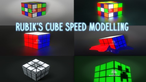 Rubik's Cube Speed Modelling in Blender
