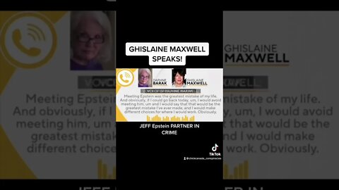#ghislainemaxwell SPEAKS! #NEW #short