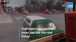 GoPro on a model train looks just like the real thing