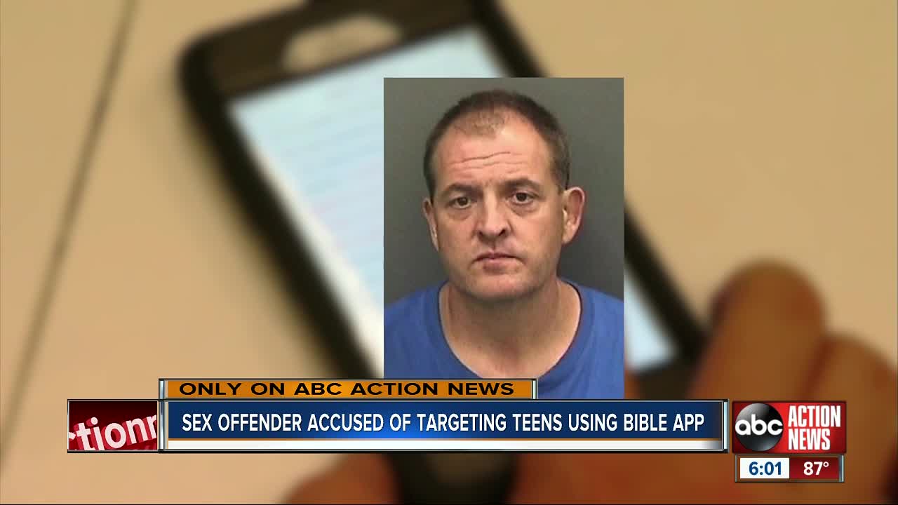 Sex offender arrested after using the Bible App to target teen girls at a Hillsborough County church