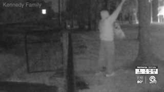 Surveillance video shows someone vandalizing Jupiter Farms property for sixth time