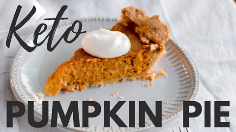 KETO PUMPKIN PIE SUGAR FREE PUMPKIN PIE RECIPE Thanksgiving Keto Recipes