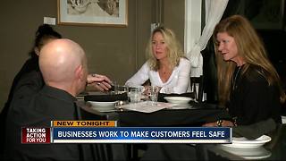 Businesses work to make customers feel safe