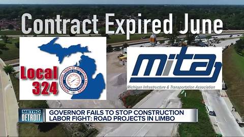 Michigan Governor Rick Snyder says no solution reached in road construction dispute