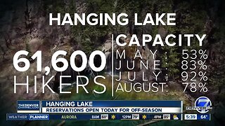 Hanging Lake off-season reservations start today
