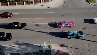 Dozens of protestors got in their cars and cruised down 38th Avenue as a sign of protest