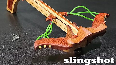 Unique "Bat Wing" Slingshot Crossbow | DIY wooden