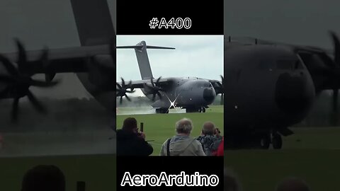 Wonderful #A400 Propellers Landing Among Crowd of People #Aviation #Flying #AeroArduino