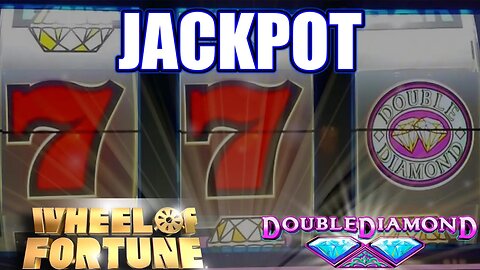 💰HUGE LINE HIT JACKPOT on WHEEL OF FORTUNE DOUBLE DIAMONDS Slot Machine! 💎 $50 SPIN 💎