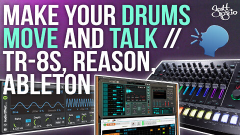 Make Your Drums MOVE & TALK // Motion Record & LFOs // TR-8S, Ableton Live, Reason 11