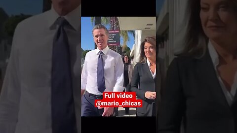 Newsom while walking with four armed guards talks more gun control, for YOU! #2anews #pewpew #guns