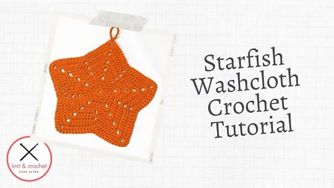 Left Hand Starfish Washcloth Free Crochet Pattern Workshop