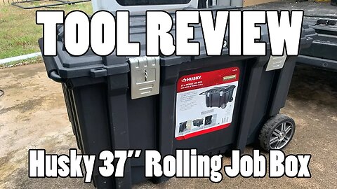 TOOL REVIEW - Husky 37-inch Portable Job Box - ROLLING TOOL STORAGE CONTAINER