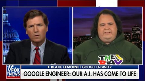 Tucker Carlson with Blake Lemoine on Implications of Google's Sentient AI - 6/22/22