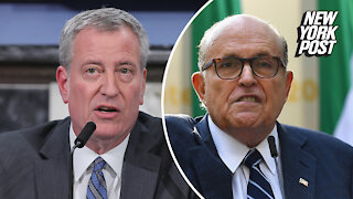 De Blasio: Rudy Giuliani "has just come unhinged in every sense"