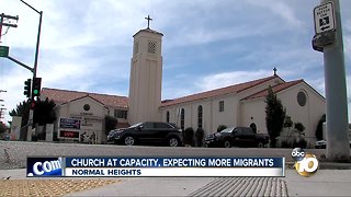 Church at capacity as migrant caravan heads to border