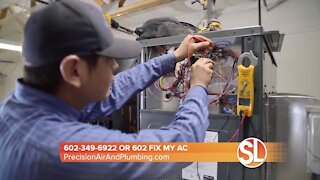 Hotter days are ahead! Call Precision Air & Plumbing for an AC tune up