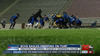 BCHS Eagles prepping on the turf
