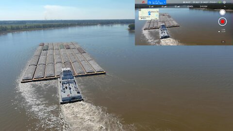 Droning the Mississippi River Near L'Auberge Casino, Baton Rouge