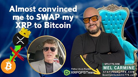 G Cardone Almost Convinced me to Swap my #XRP to #Bitcoin