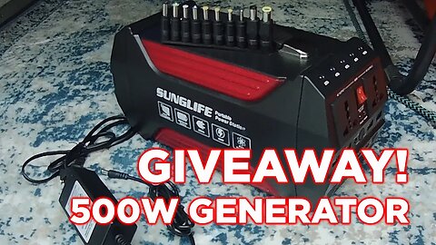GIVEAWAY - SUNGLIFE 500W Portable Generator | The Campulance Man