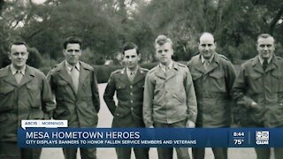 Mesa Hometown Heroes honored with banners