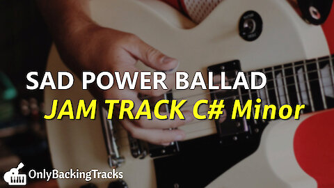 Power Rock Ballad Backing Track in C#m