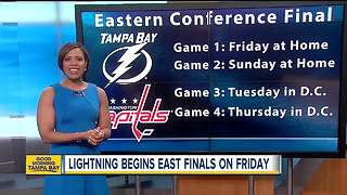 Tampa Bay Lightning announce schedule for Eastern Conference Finals