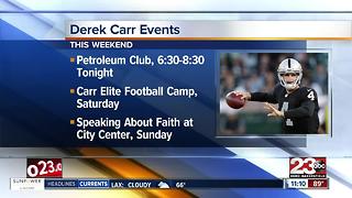 Derek Carr Weekend Events and Heat Help