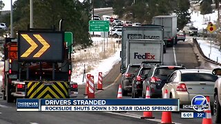 I-70 reopens near Idaho Springs after rockfall mitigation