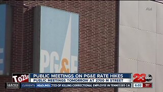 Public hearings to be held concerning PG&E rate increase