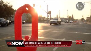 Officials say all lanes of 23rd Street expected to reopen next week
