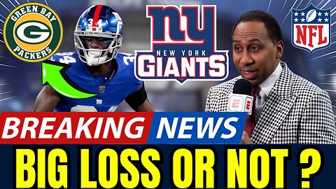 🚨DO YOU THINK IT WILL BE A BIG LOSS OR SAVING FOR THE GIANTS? NEW YORK GIANTS NEWS TODAY! NFL NEWS