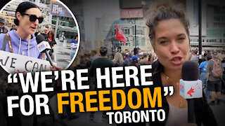 'People shouldn't be losing their jobs': Torontonians protest Ontario vaccine passport