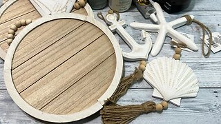 Beach / Nautical Decor DIY || Using DOLLAR TREE Supplies || Just 1 QUICK & EASY DIY