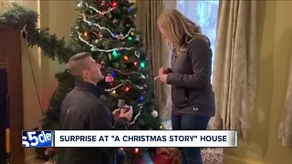 First-ever marriage proposal at A Christmas Story House