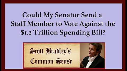 Could My Senator Send a Staff Member to Vote Against the $1.2 Trillion Spending Bill?