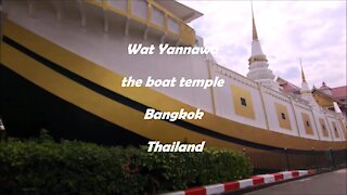 Wat Yannawa the boat temple in Bangkok, Thailand