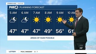 Forecast: A cold morning in store with temps in the 40's.
