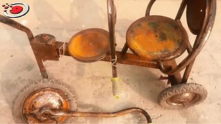 Restoration - Old Rusty Baby Tricycle