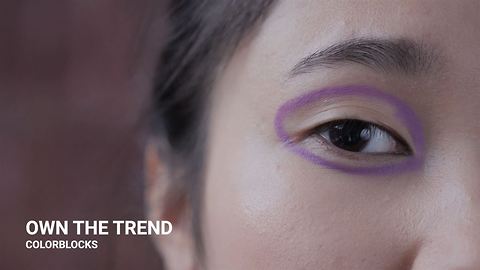 Winter make-up trends: Block colors