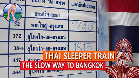 18 hours on a very old sleeper train to Bangkok 🇹🇭