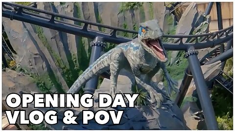 VelociCoaster Opening Day Vlog and Ride POV - Jurassic World at Universal Orlando Resort