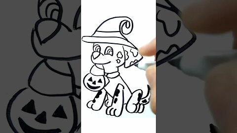How to Draw and Paint Special Halloween Marshal